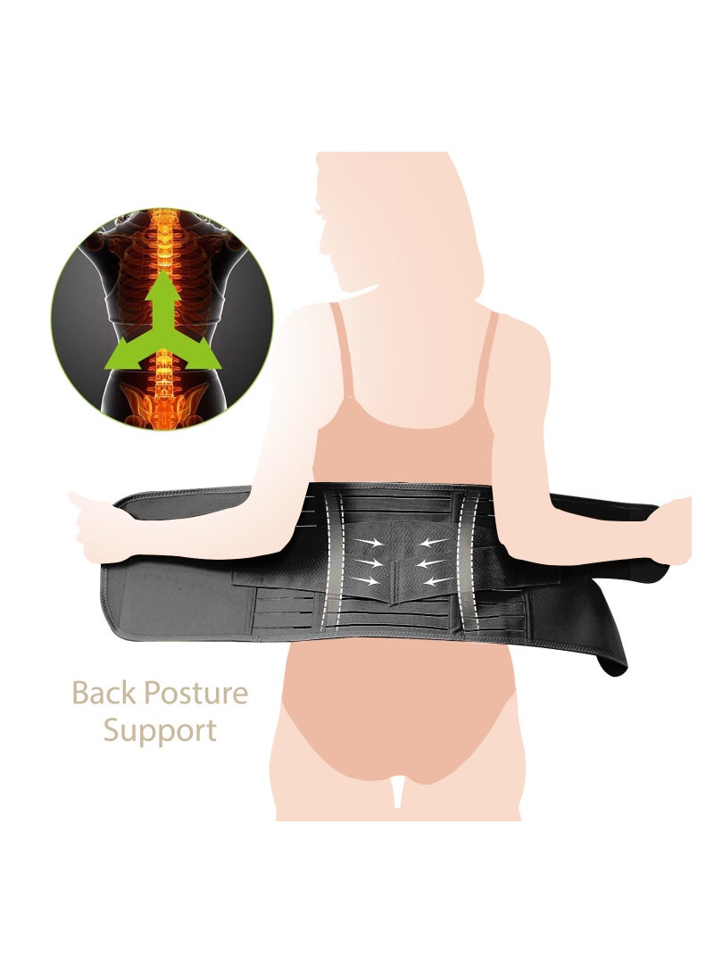 SUNVENO Abdominal Support Maternity Cross Grip Belly Wrap - Black