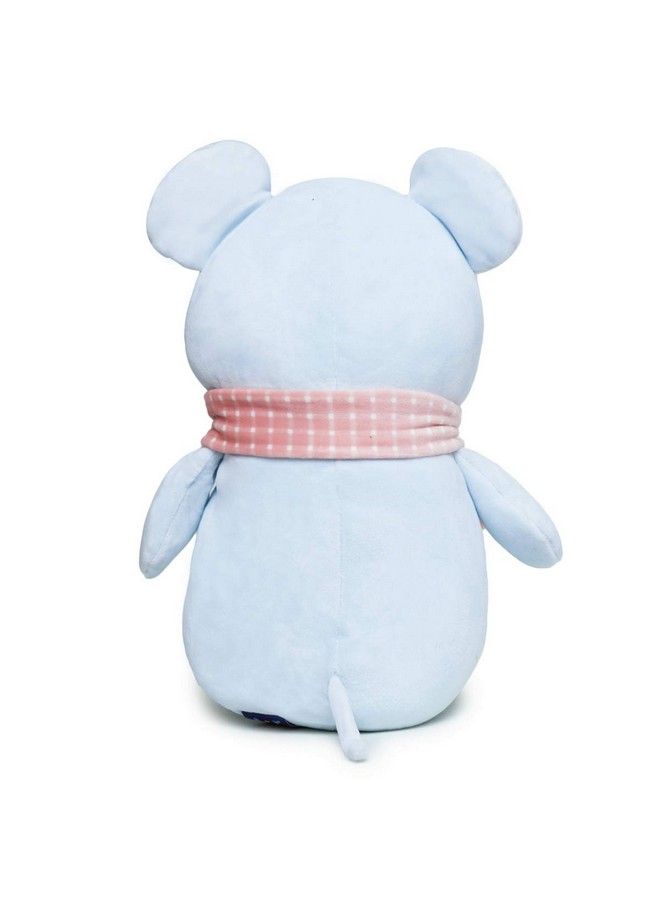 Soft Steated Animal Plush Mouse Toy Blue 26Cm