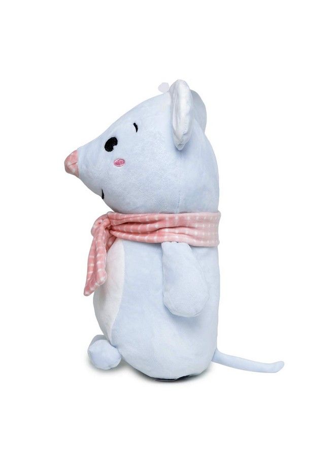 Soft Steated Animal Plush Mouse Toy Blue 26Cm