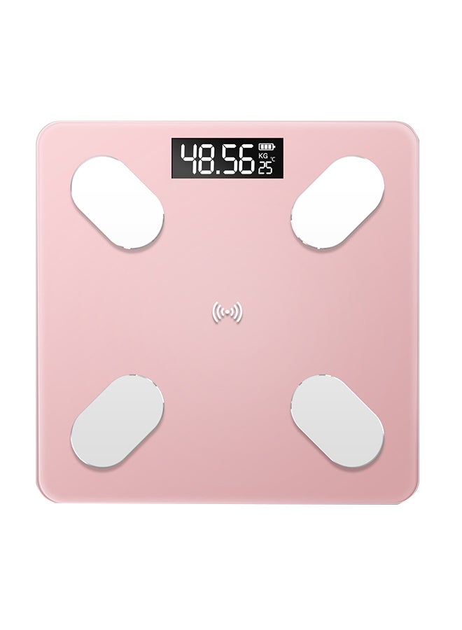 USB Rechargeable Intelligent BT Digital Body Fat Electronic Scale multicolour