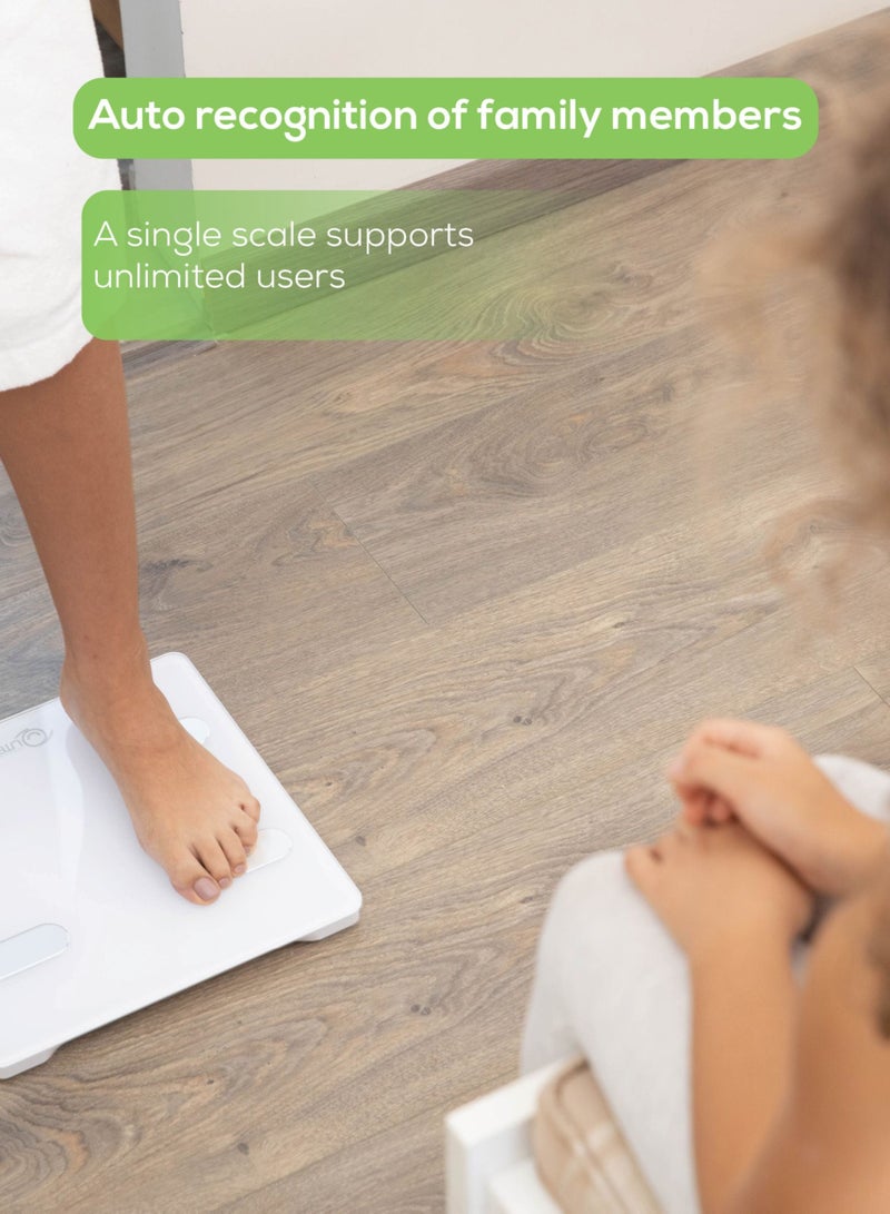 STEPS by Qutek Body Composition Smart Scale 9 Health Index Measures
