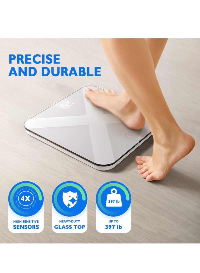 T Electronics Smart Bluetooth Digital Scale for Body Weight and BMI - Bathroom Use