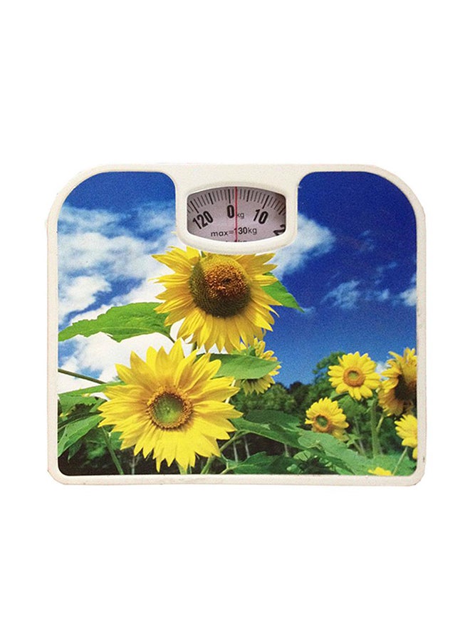 Mechanical Health Bathroom Weighing Scale Blue/Yellow