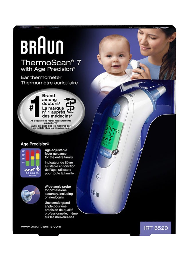 Thermoscan 7 With Age Precision Multi Functional Ear Thermometer- Irt6520