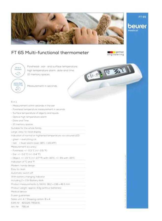 Multifunction Thermometer FT65