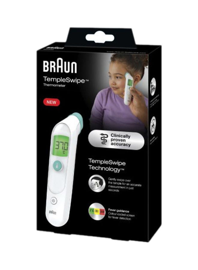 BST 200 TempleSwipe Forehead Thermometer, White.