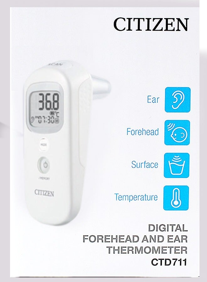 Digital Contactless Thermometer Ear and Forehead CTD711