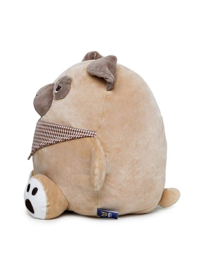 Soft Animal Plush Dog Toy Beige 30Cm