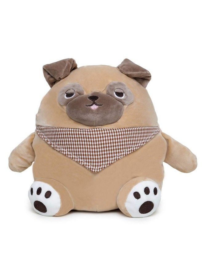 Soft Animal Plush Dog Toy Beige 30Cm