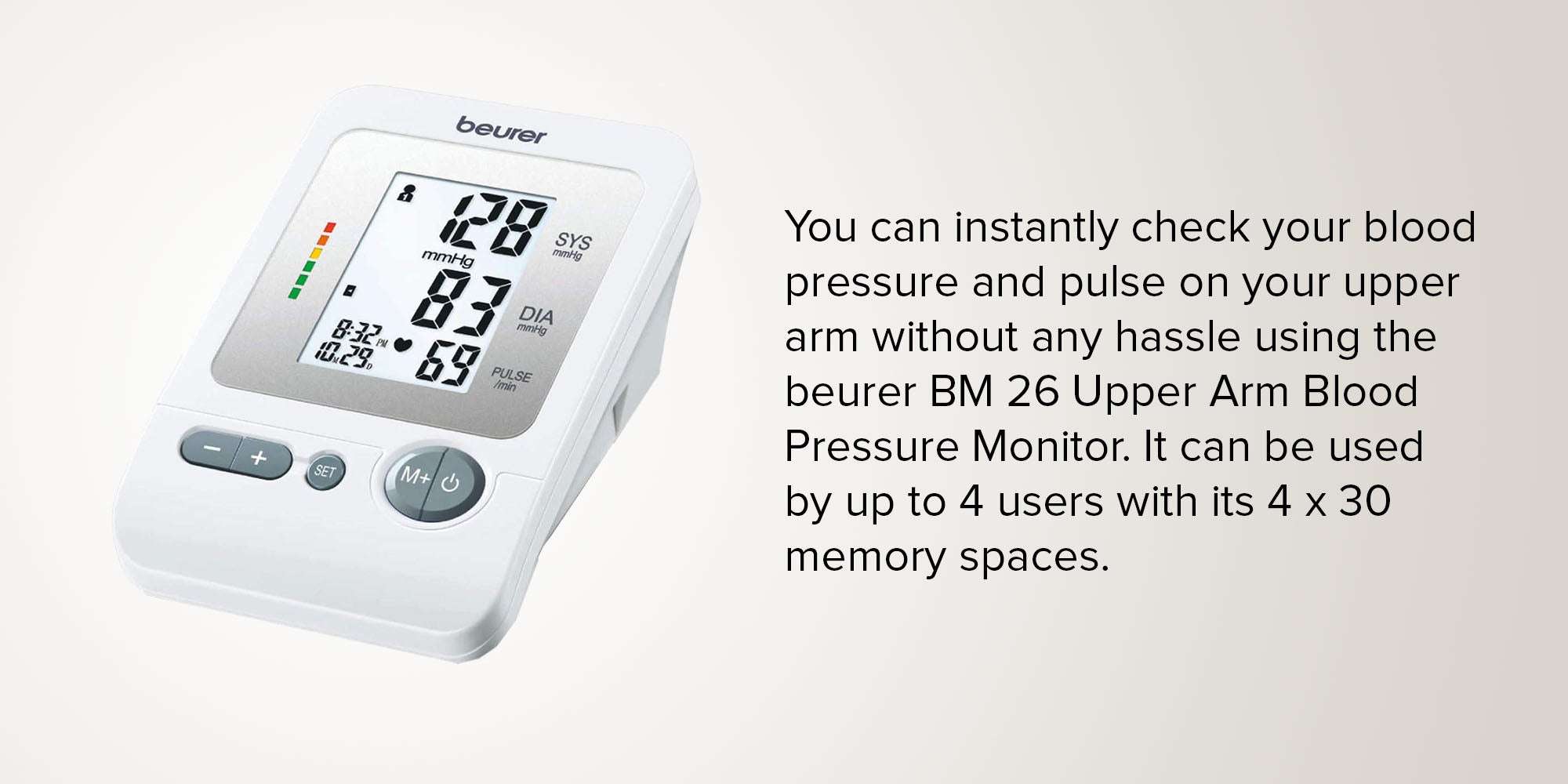 BM 26 Upper Arm Blood Pressure Monitor