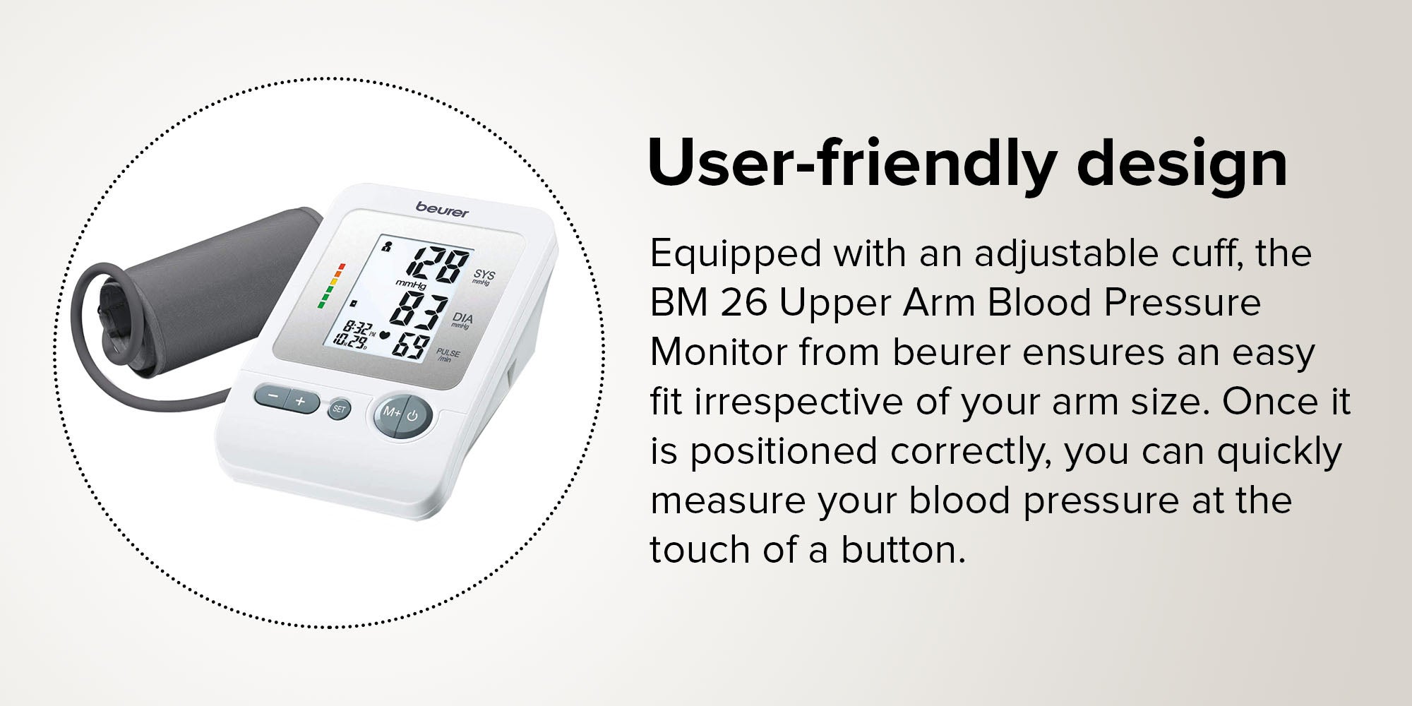 BM 26 Upper Arm Blood Pressure Monitor