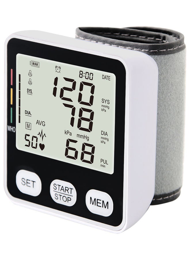 Wrist Type Electronic Blood Pressure Monitor