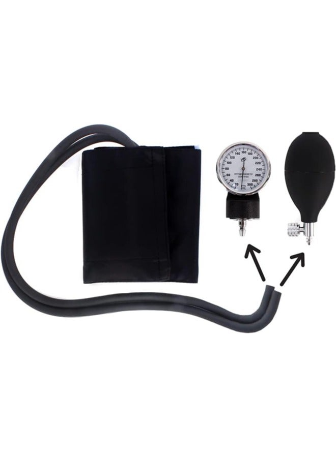 Professional Manual Blood Pressure Monitor With Black Adult Cuff And Carrying Case Without Stethoscope