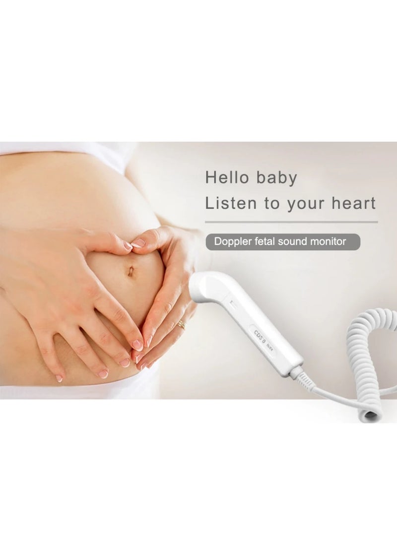 Fetal Doppler Prenatal Pocket Digital Ultrasound Detector Heartbeat Pregnant Doppler Prenatal Monitor