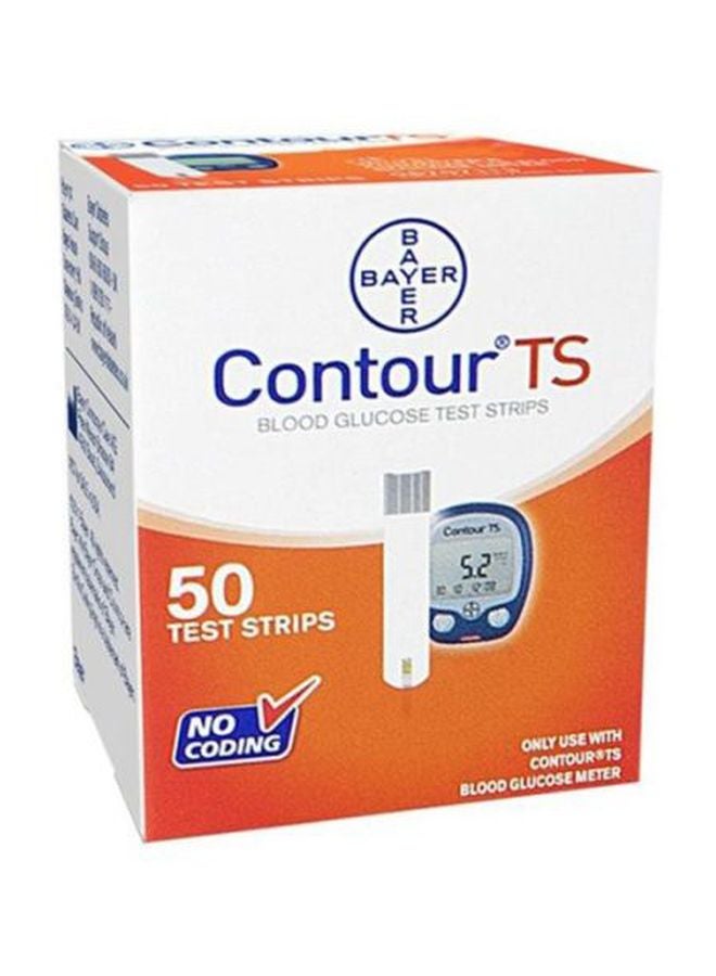 50-Piece Contour TS Blood Glucose Test Strips Set