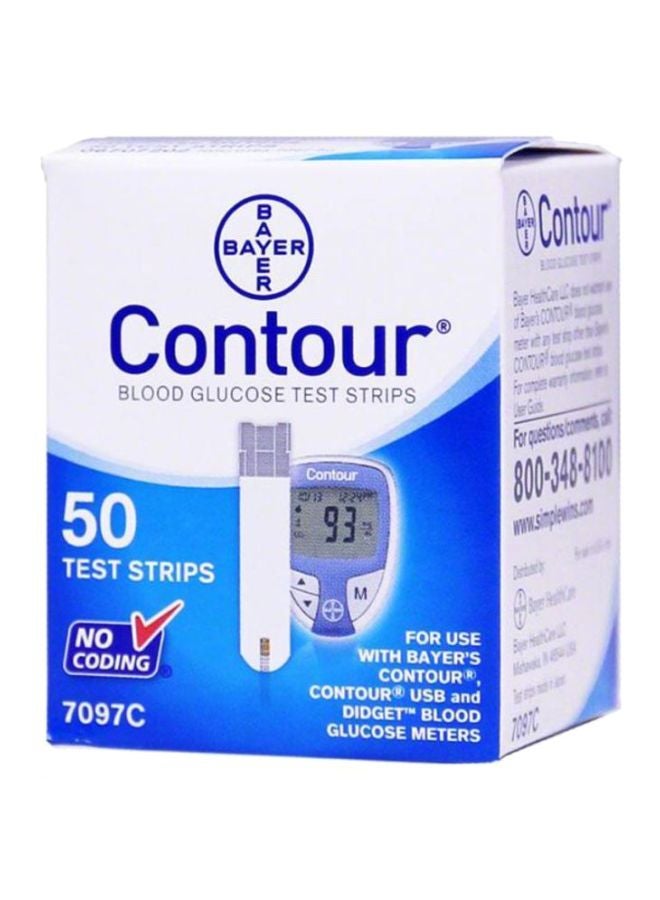 Contour Blood Glucose Test Strips -50 Stripes