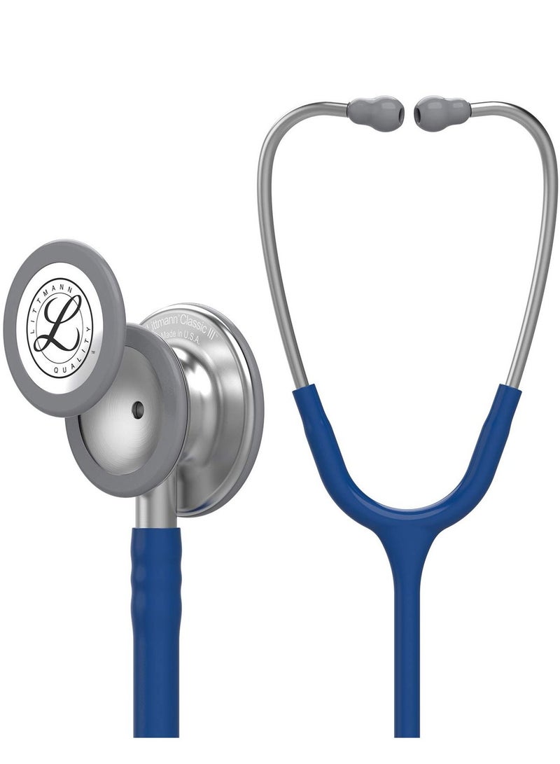 3M Littmann Classic III Monitoring Stethoscope 27 inch Navy Blue Tube 5622