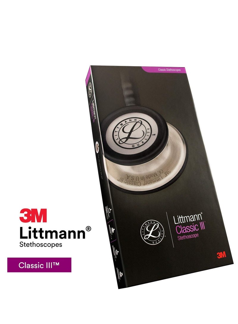 3M Littmann Classic III Monitoring Stethoscope 27 inch Navy Blue Tube 5622