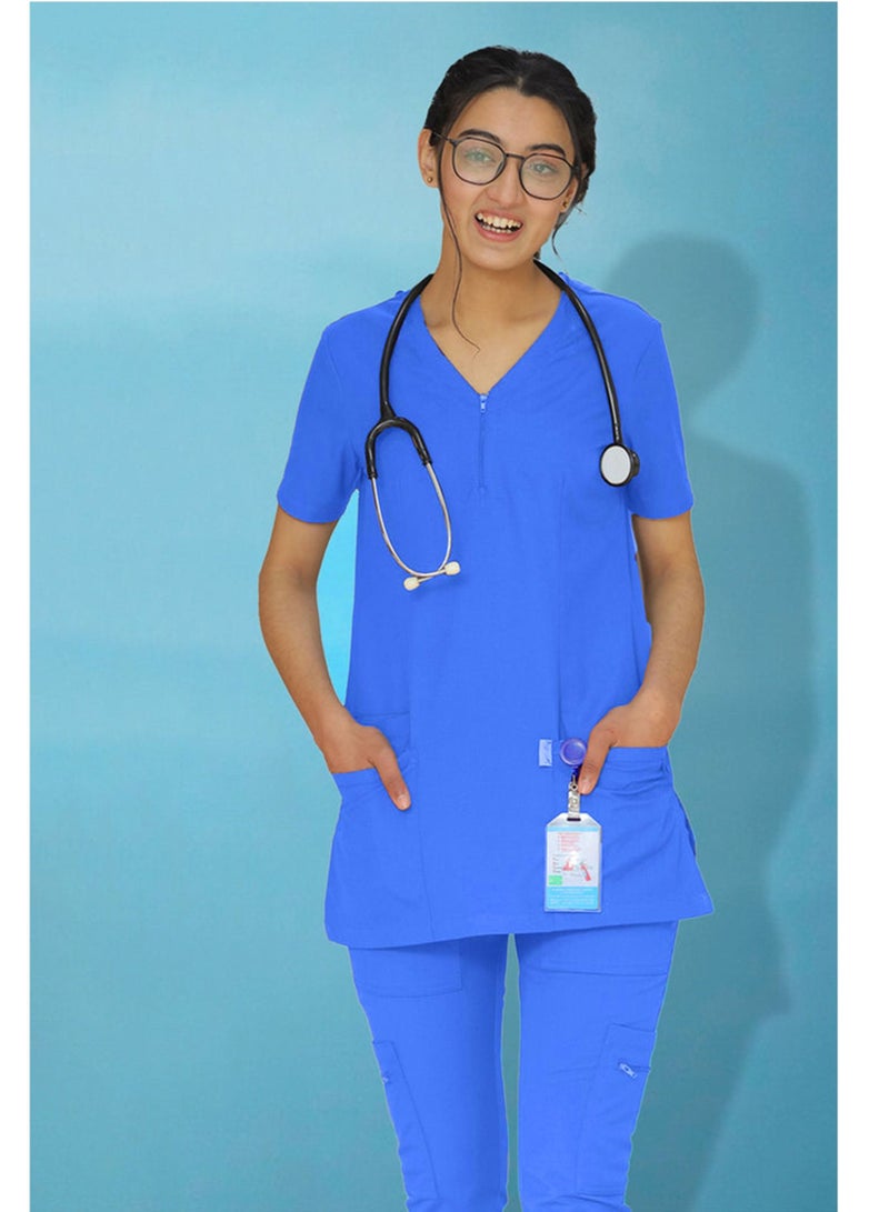 Medical Scrub Set | Unisex  V Overlap Neck OSLO Style Scrub Suit | Nursing Uniform Suit