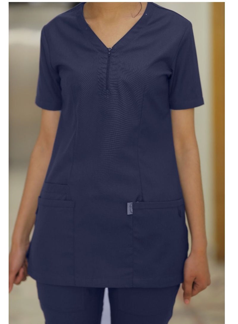 Medical Scrub Set | Unisex  V Overlap Neck OSLO Style Scrub Suit | Nursing Uniform Suit