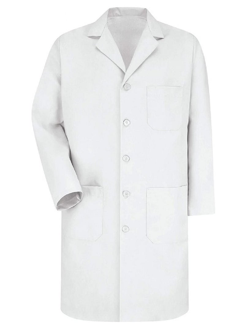 Professional Lab Coat for Unisex Full Sleeve Poly Cotton Long Medical Coat