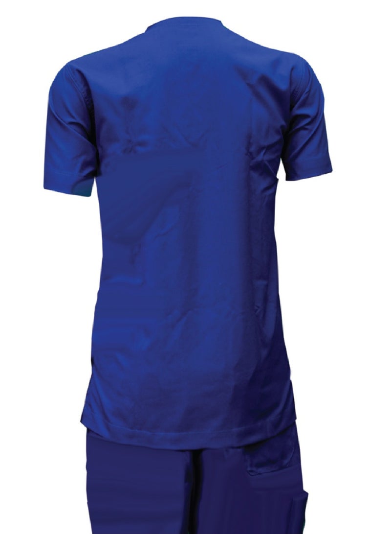 Scrubs Medical Uniform Unisex Top and Pants Royal Blue Color