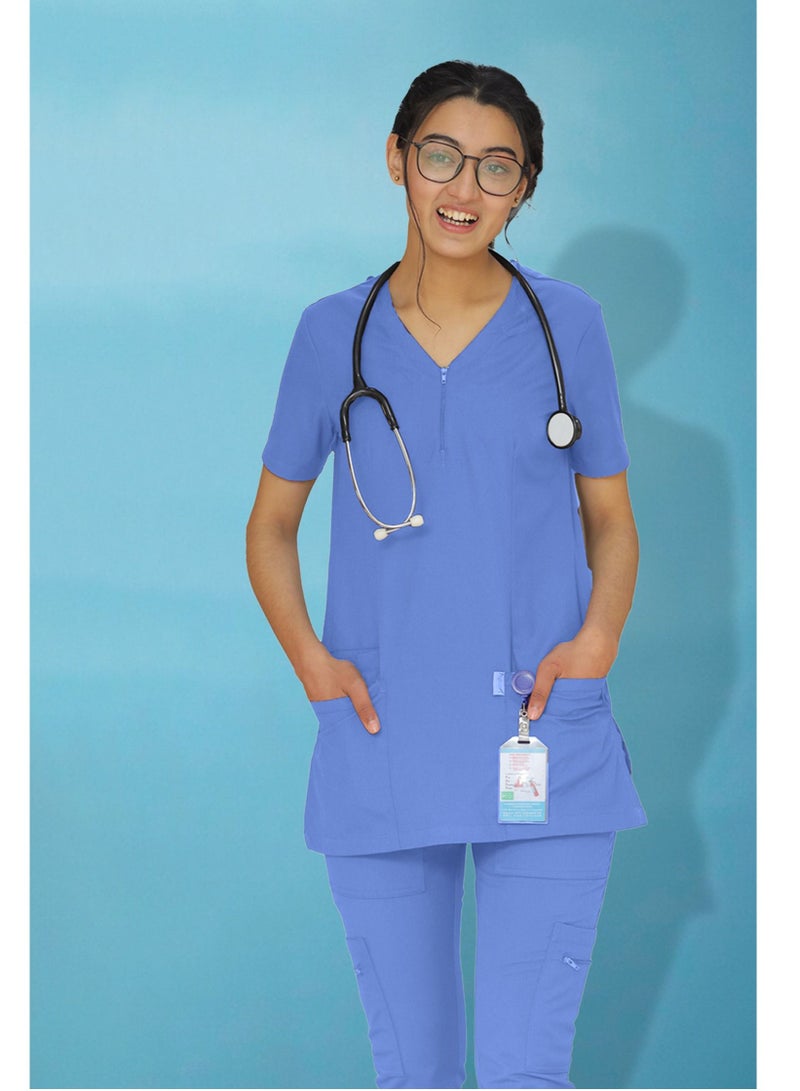 Medical Scrub Set | Unisex  V Overlap Neck OSLO Style Scrub Suit | Nursing Uniform Suit