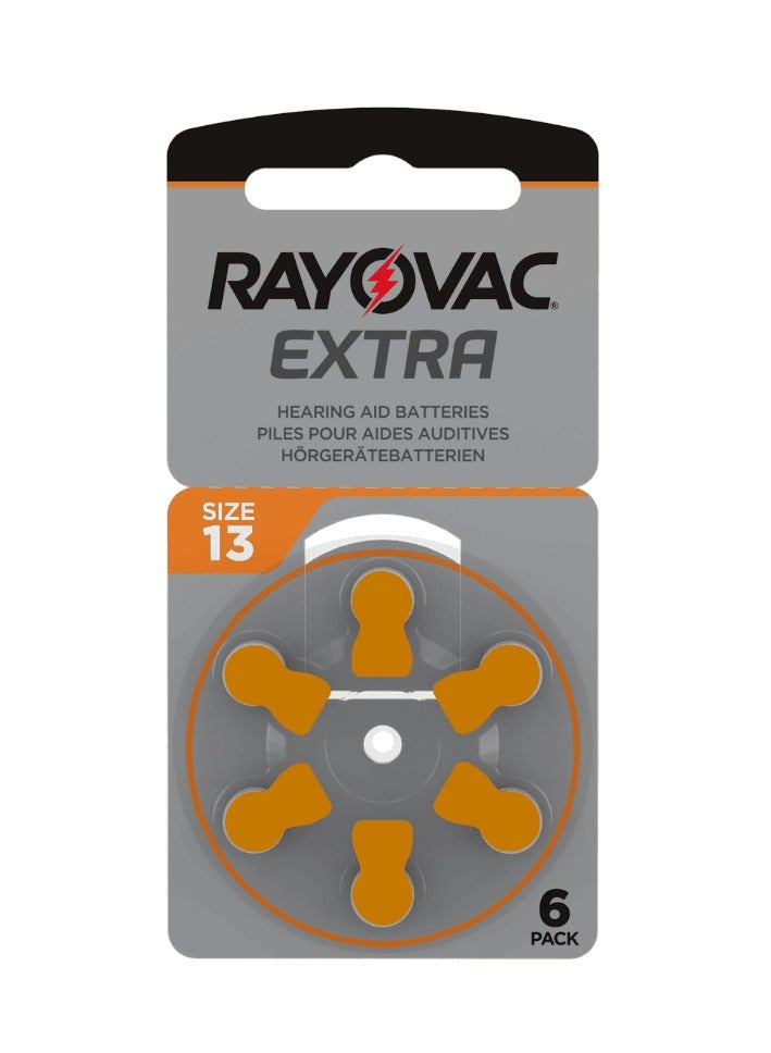 Rayovac - Hearing Aid Batteries - Size 13 - Pack of 60 Pieces