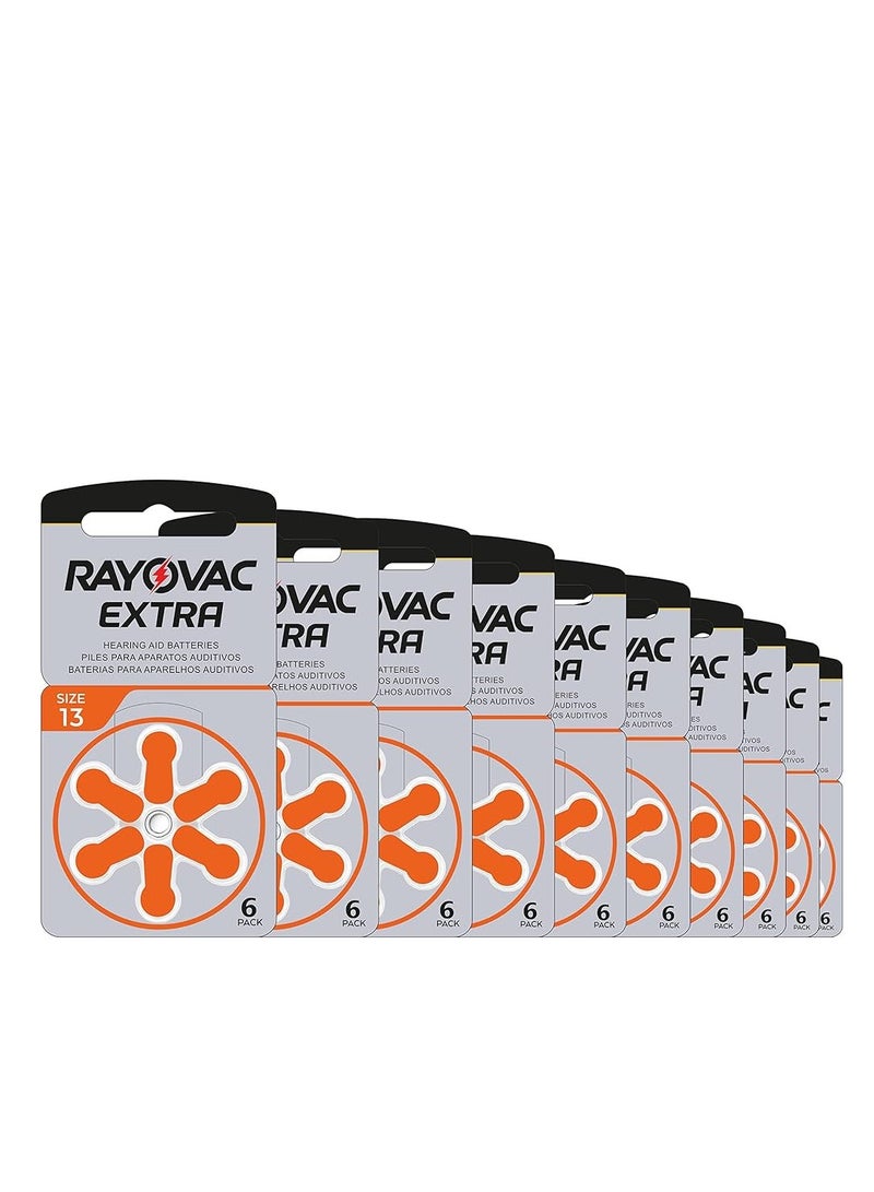 Rayovac - Hearing Aid Batteries - Size 13 - Pack of 60 Pieces