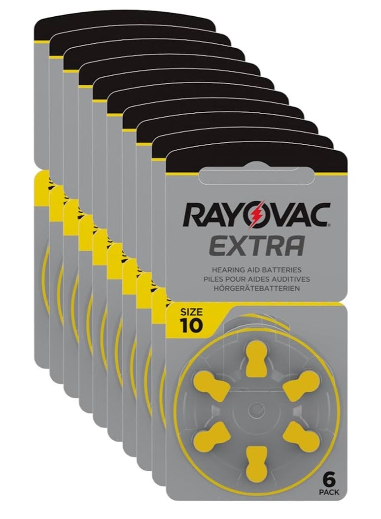 Rayovac - Hearing Aid Batteries - 10 Size - Pack of 60