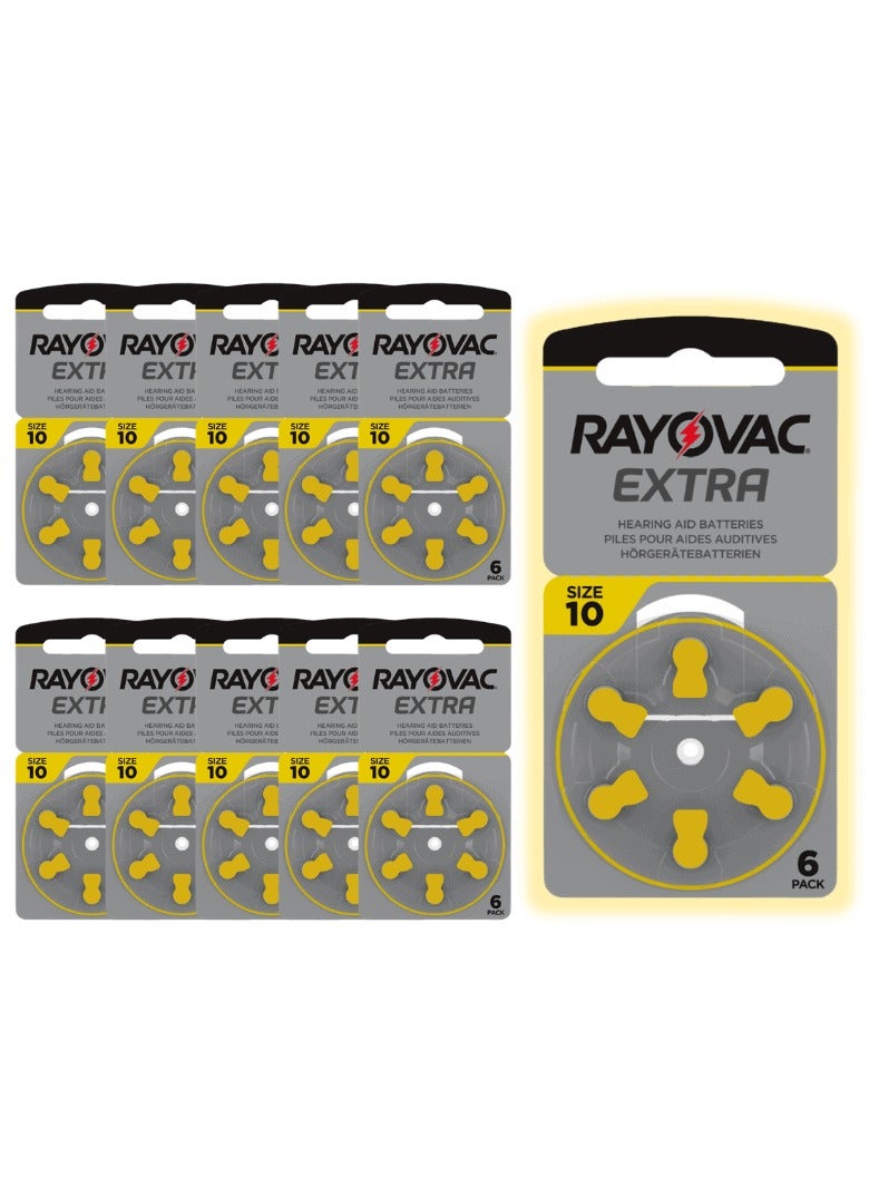 Rayovac - Hearing Aid Batteries - 10 Size - Pack of 60