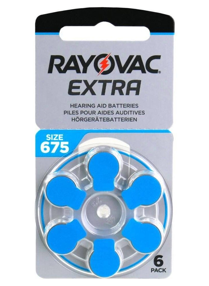 Rayovac - Hearing Aid Batteries - Size 675 - Pack of 60 Pieces