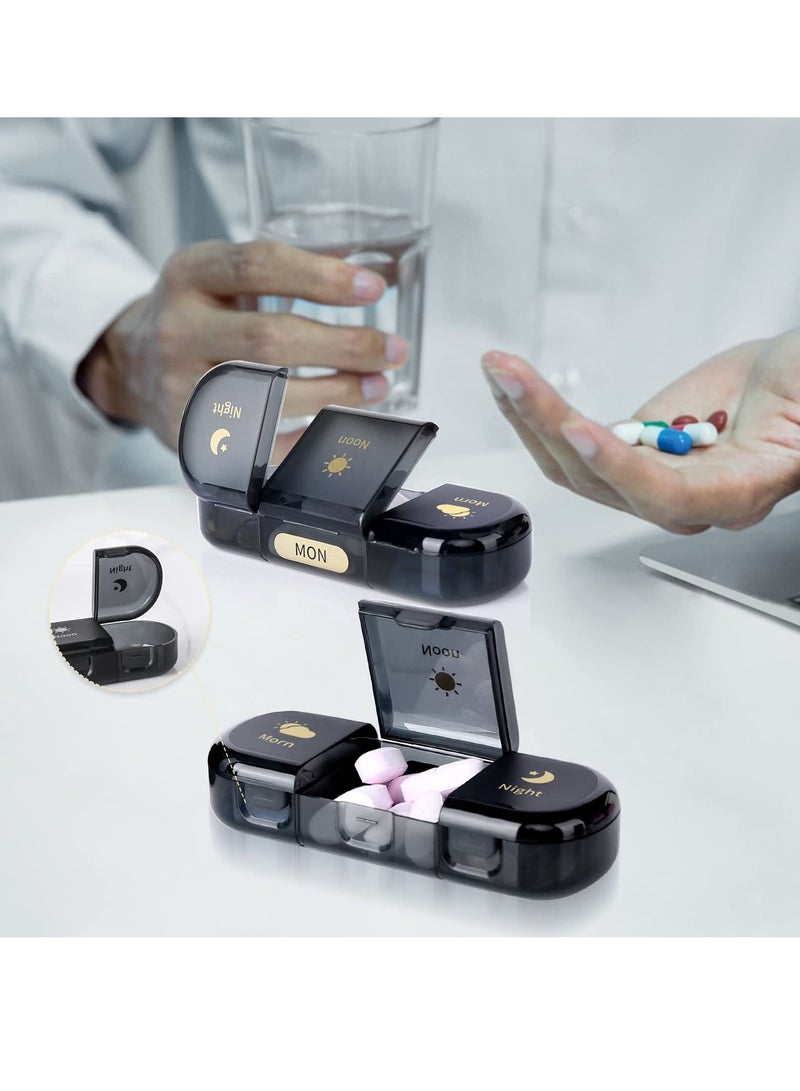 Pill Organizer, Organizer 3 Times a Day - Weekly Day, Daily Box to Hold Vitamins, Cod Liver Oil, Supplements and Medication