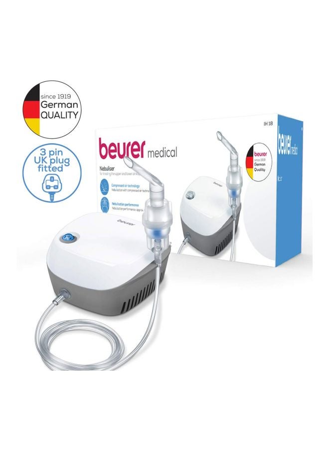 Beurer IH 18
A compact and efficient nebulizer using compressed air technology for fast and effective medication delivery. Ideal for treating respiratory conditions, featuring easy operation, and suitable for the whole family.