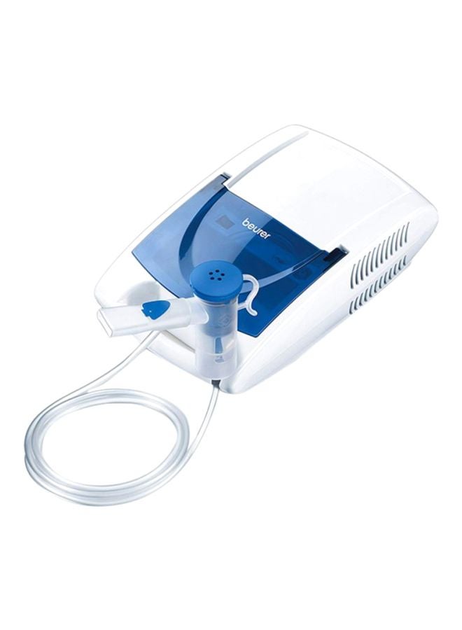 Beurer IH 21 is an efficient nebulizer that uses compressed-air technology to deliver medication for respiratory issues. It features a compact and user-friendly design, providing fine mist particles that effectively reach the lungs.