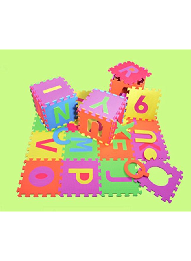 36 Tiles Letters And Number Puzzle Play Mat