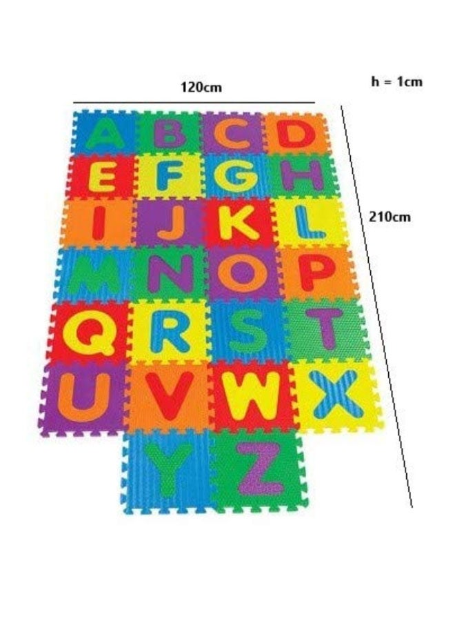 26-Piece Foam Alphabets Puzzle Play Mat Set inch