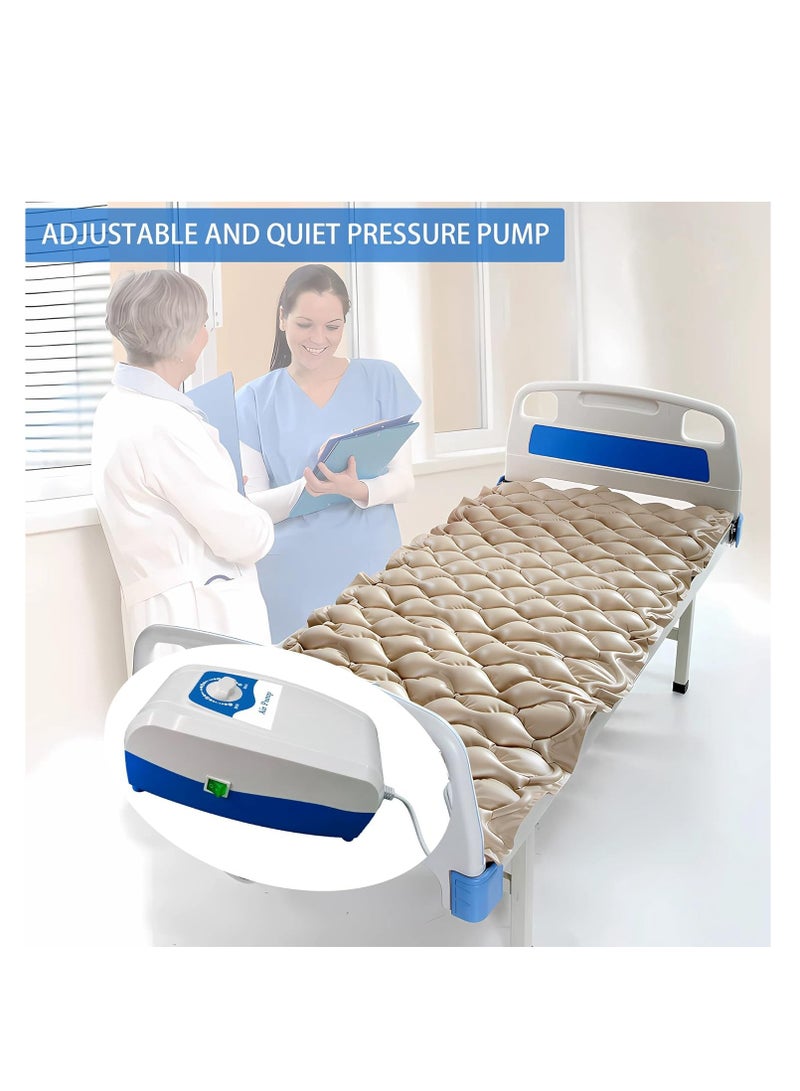 COOLBABY Silent Alternating Air Pressure Mattress With Mattress Cover And Pump Inflatable Silent Mattress To Prevent Bedsores And Sore Treatment For Bedridden Patients