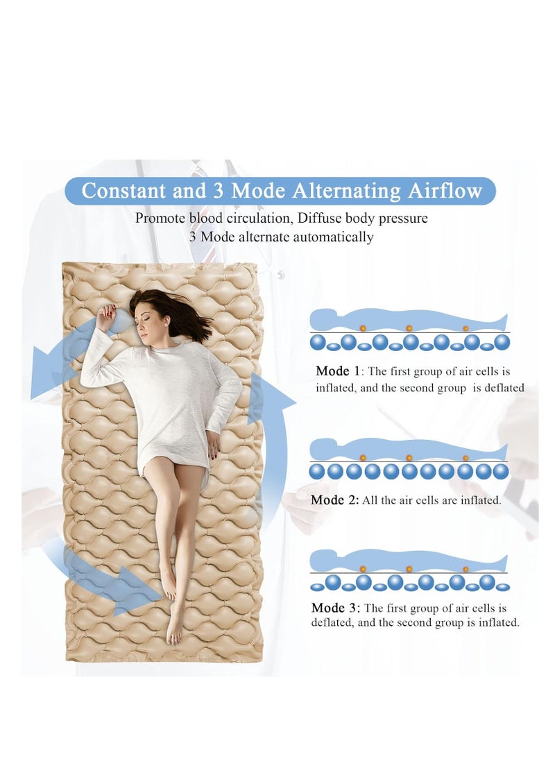 COOLBABY Silent Alternating Air Pressure Mattress With Mattress Cover And Pump Inflatable Silent Mattress To Prevent Bedsores And Sore Treatment For Bedridden Patients