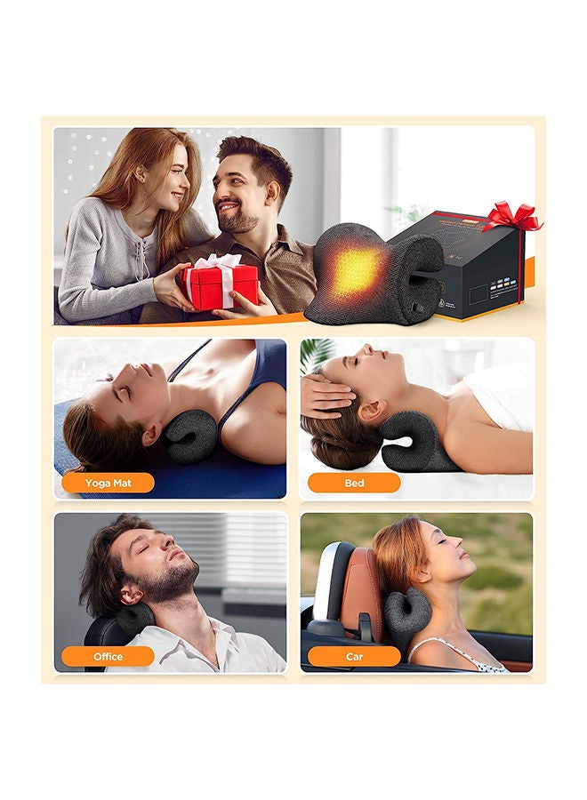 3s Heated Neck Stretcher For Pain Relief, Magnetic Therapy Case/Graphene Heating Pad And TMJ Migraine Spine Alignment