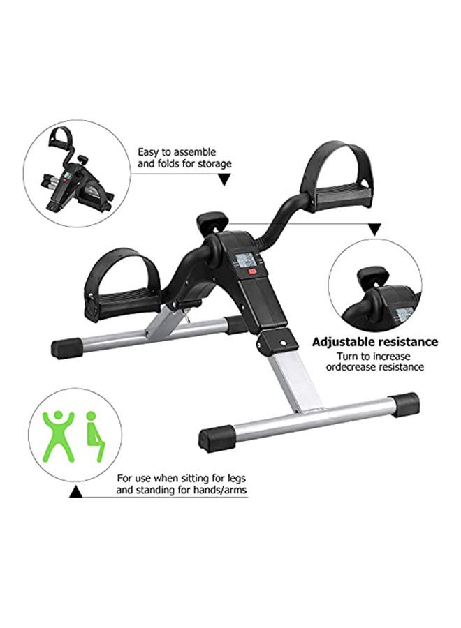 Folding Pedal Exerciser Machine Bicycle, Arm Leg While Sitting