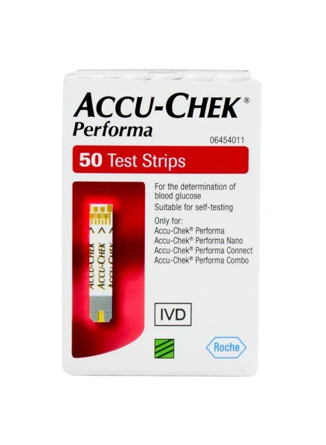 Roche Diagnostics Accu-Chek Performa Blood Glucose Test Strips-50Nos
