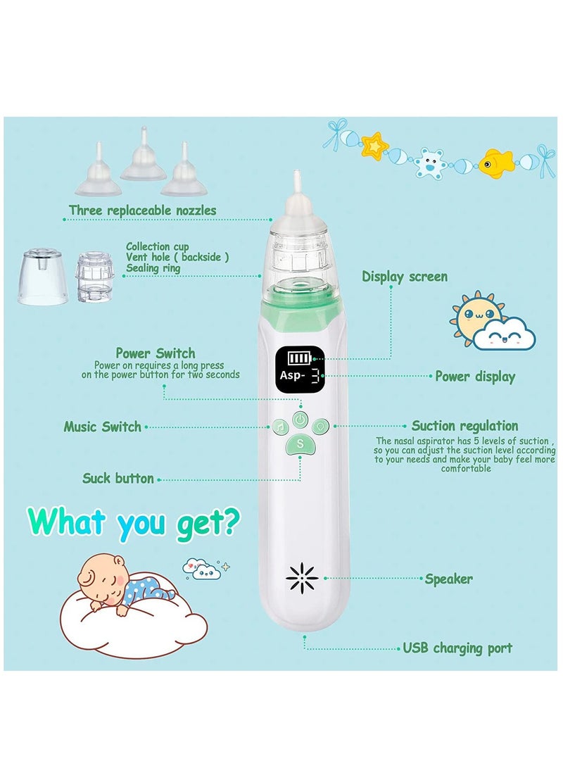 Electric Nose Aspirator Adult Mother & Baby Nasal Aspirator Anti-Nasal Congestion Nasal Washer