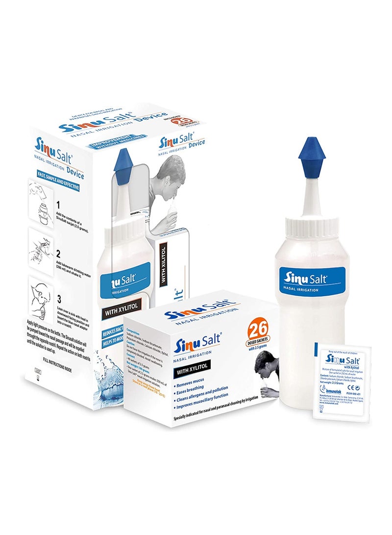 Nasal Irrigation Device With Sachet 26'S