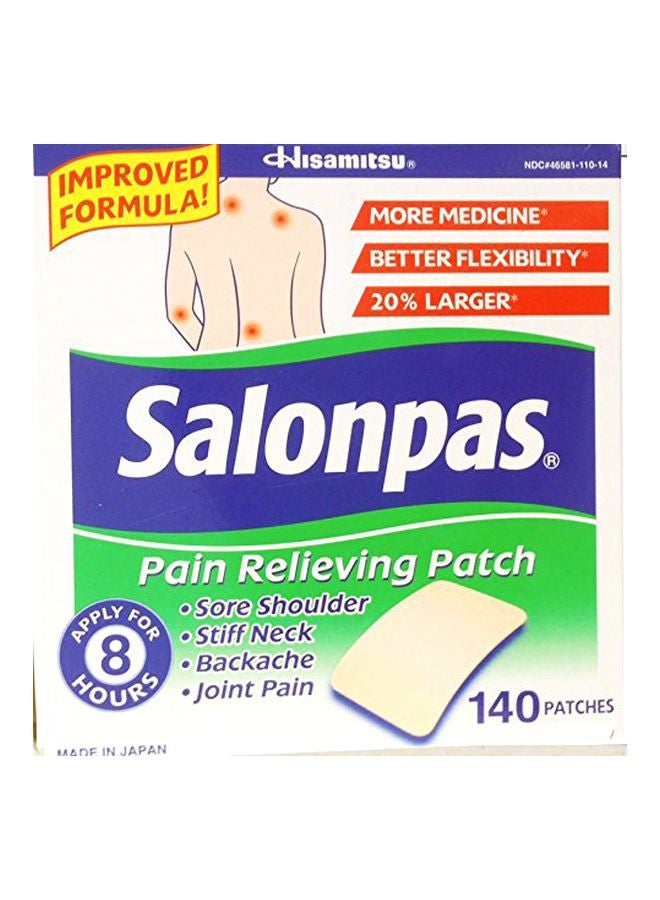 Pain Reliever Patch 140 Piece- 7.2 x 4.6CM
