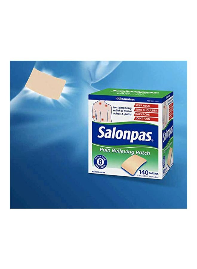 Pain Reliever Patch 140 Piece- 7.2 x 4.6CM