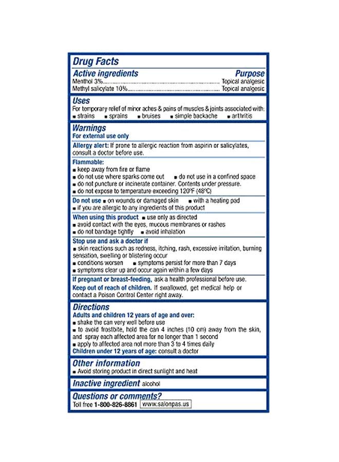 Pain Relieving Jet Spray