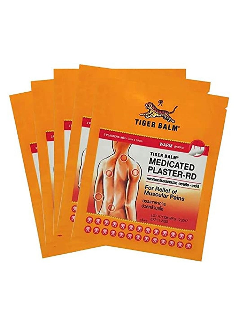 Pack of 5 Pain Relief Medicated Warm Plaster