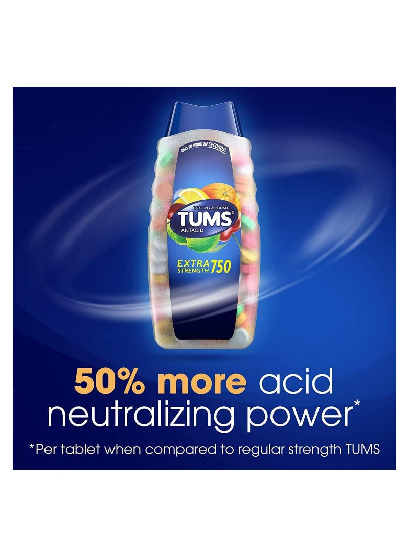 TUMS Extra Strength Assorted Fruit Antacid Chewable Tablets (100 Count)