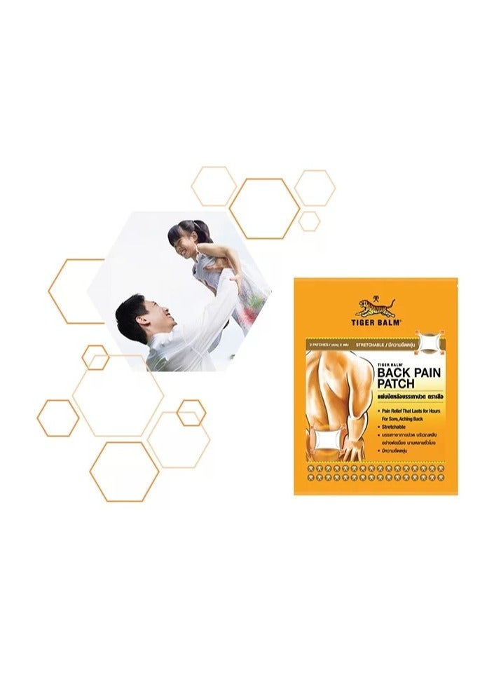 Tiger Balm Back Pain Patch, Stretchable - Pack of 3